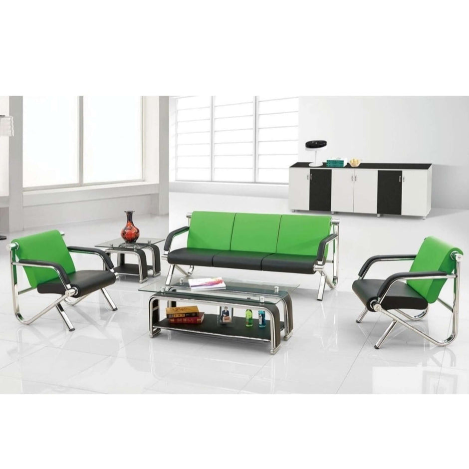 Office sofa set - Green - chrome green modern sofa set