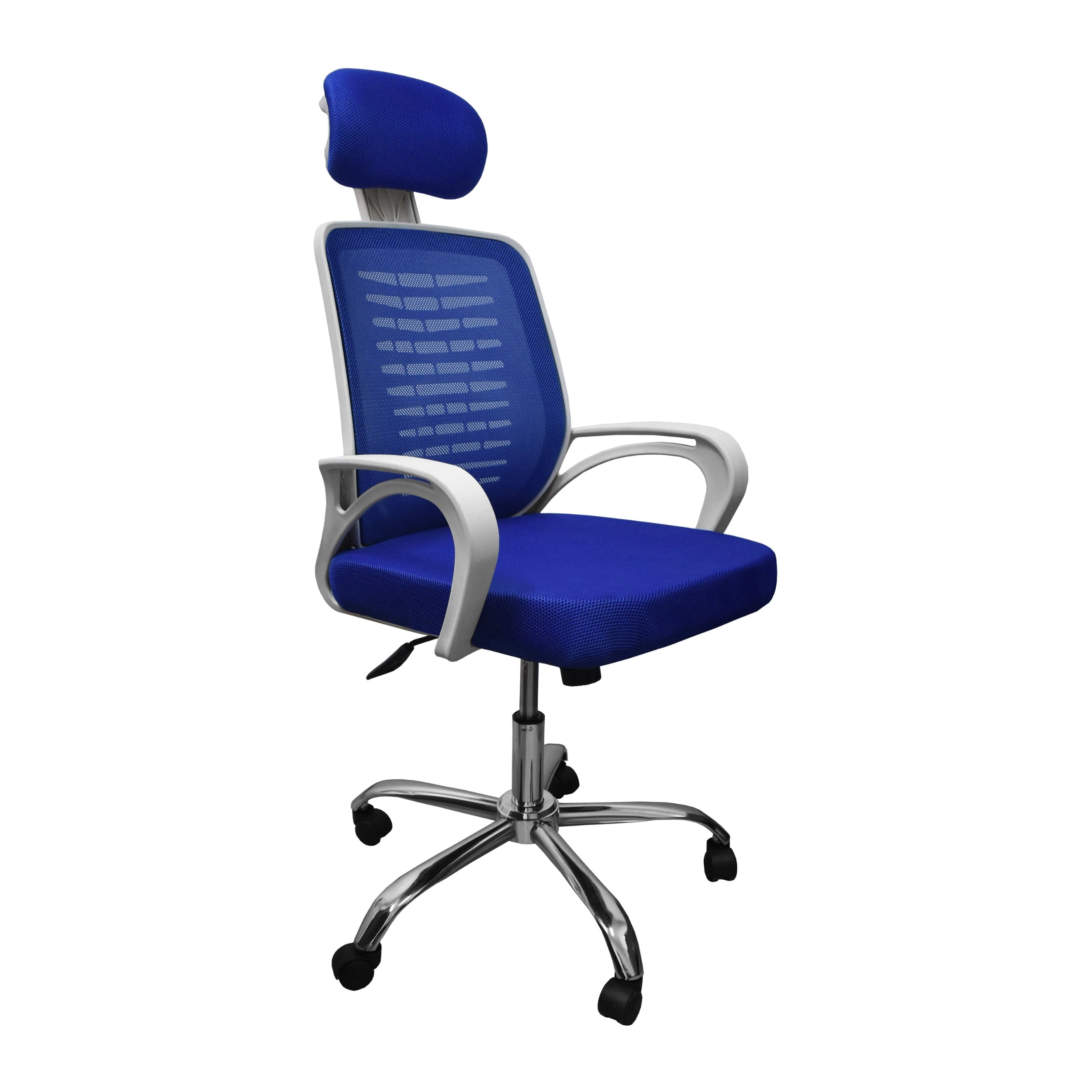 white plastic breathable mesh office chair