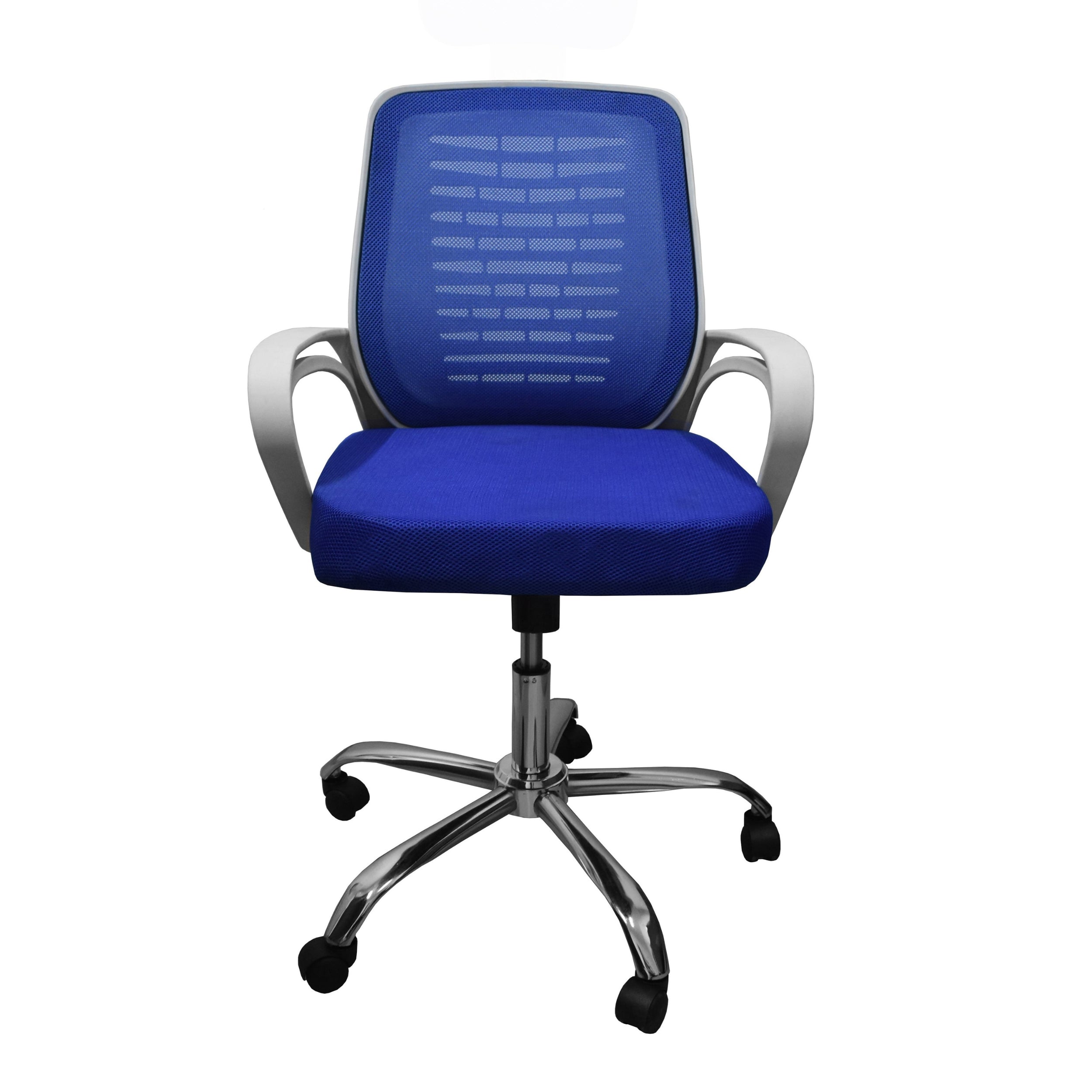 White plastic medical mesh employee office chair