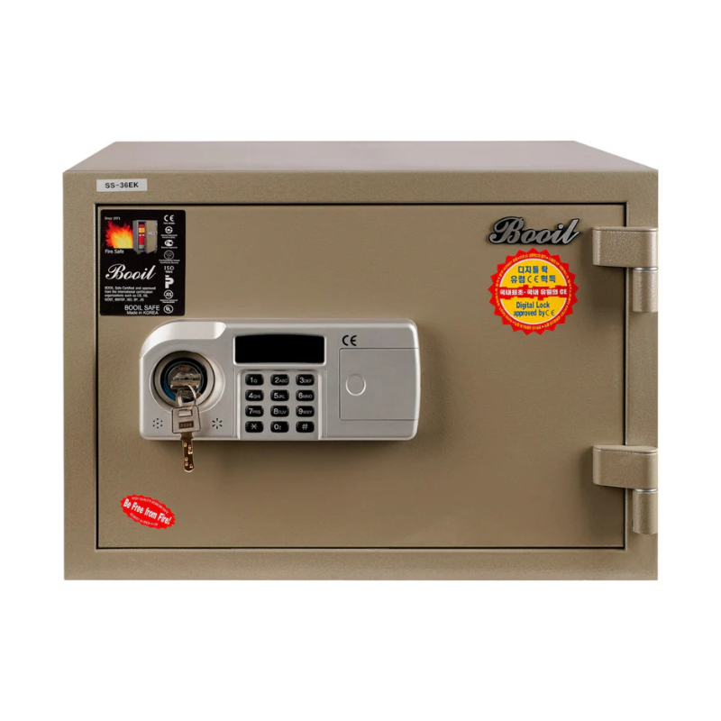 خزينة بويل مصفحة مقاومة للحريق مزودة بقفل ديجيتال - ارتفاع 36 سم
