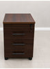 Movable Wooden 3 Drawers Unit – Brown