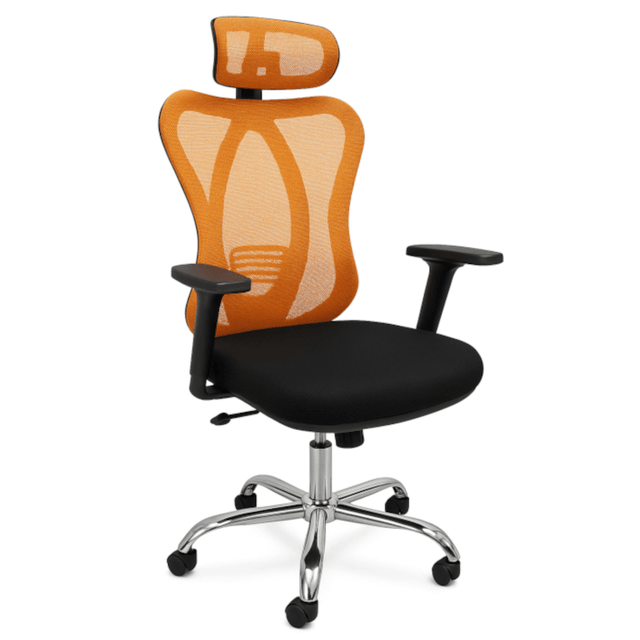 ergonomic modern manager orange office chair - RAMA OFFICE FURNITURE